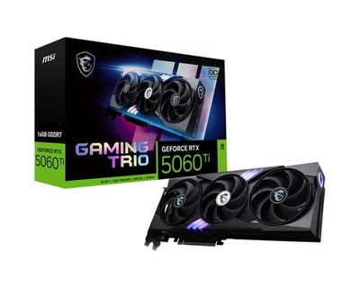 MSI GeForce RTX 5060 Ti 16GB OC GAMING TRIO GDDR7 Graphics Card For Steam Game - Image 1 of 4