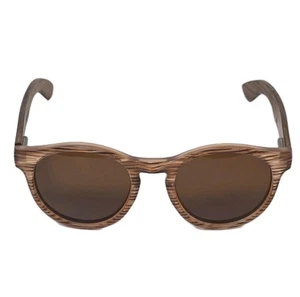 Wearwood Sunglasses Brown Wood Frames Plastic Glasses Case - Picture 1 of 6