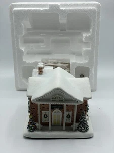 HAWTHORNE NORMAN ROCKWELL CHRISTMAS VILLAGE - CHRISTMAS VILLAGE BANK. NEW IN BOX - Picture 1 of 12