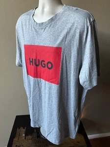 HUGO BOSS Crewneck Men's Gray T-shirt (2XL) - Picture 1 of 8
