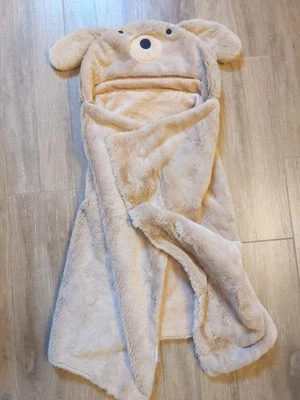 Toalha de cachorro Pottery Barn Kids pele sintética animal bebê labradoodle com capuz - Imagem 1 de 4