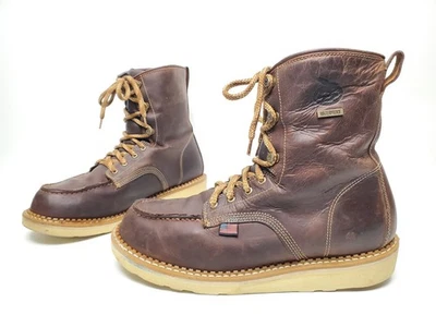 Georgia Boot EE. UU. 8" Cuña Impermeable Suave Moc Puntera Botas de Trabajo Para Hombre 12 M Foto 1 de 4