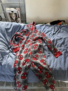 Boys Spider-Man Hooded All In One 8 To 9 Years - Picture 1 of 6