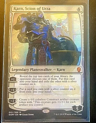 Karn, Scion of Urza #001/269 LP Dominaria DOM Magic MTG - Image 1 of 2