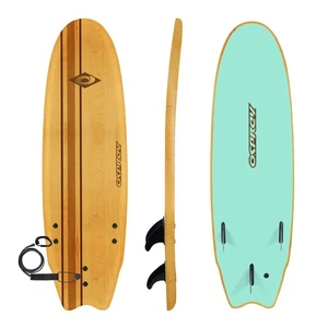 Osprey Pinstripe Foam Surfboard Soft Foamie Complete with Leash and Fins, High - Picture 1 of 6
