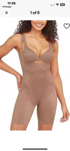 Spanx Thinstincts 2.0 Shapewear Women's Small Chestnut Open-Bust Bodysuit JDM477 - Picture 1 of 9