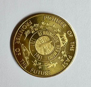 TOKEN MEDAL COIN 1761-1961 BENNINGTON VERMONT BICENTENNIAL SOUVENIR MONEY - Picture 1 of 3