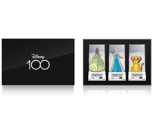 Disney 100 FiGPiN Deluxe Pin Set: Elsa, Simba, Tiana Orig $70 - Picture 1 of 5