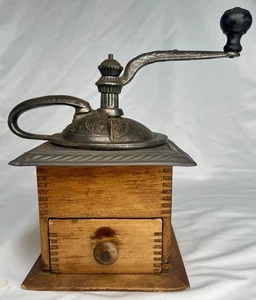 Molinillo de café PARKER'S National antiguo n.º Molinillo de café de hierro fundido/madera 431 - Imagen 1 de 16