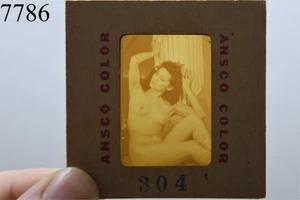 Diapositiva transparente para pedido por correo pinup desnuda años 50 burlesca niña película erótica años 50 - Imagen 1 de 8