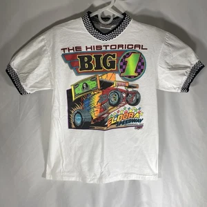 Vintage Eldora Speedway Sprint Autorennen T-Shirt Medium 1995 Historical Big One - Bild 1 von 7