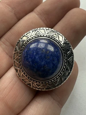 Vintage Silpada Sterling 925 Silver Peruvian Lapis Lazuli Ring Size 7 - 13.6g - Image 1 of 4