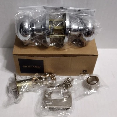 Schlage Passage Door Knob J10 STR 625 Stratus Knob Polished Chrome J Dexter - Image 1 of 4