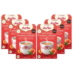 YogiTea Bio Positive Energie Cranberry Hibiskus, 6er Pack - Bild 1 von 1