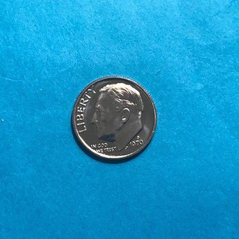 1970 S  Roosevelt  Proof Dime    FREE SHIP Cover