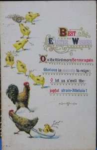 Vtg Easter Greeting - posted 1912 - Picture 1 of 2