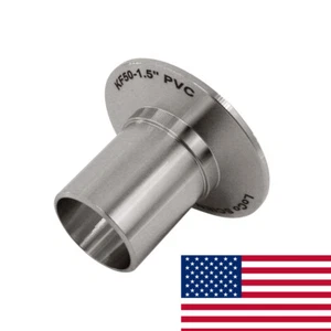 KF-50 NW-50 to 1.5" PVC Smooth Hose Vacuum Adapter FREE SHIPPING!! LoCo Science - Picture 1 of 5