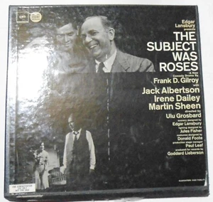The Subject Was Roses Promo Jack Albertson/Irene Dailey 33RPM Vinyl A 112823EBR - Bild 1 von 2
