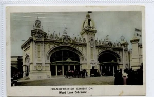 KLj5324) RPPC Wood Lane Entrance, Franco-British Exhibition, 1908 Used, - Picture 1 of 4