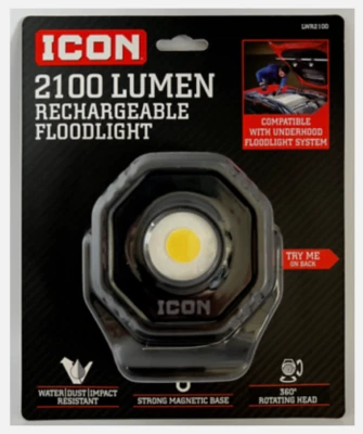 ICON 2100 Lumen LED Compact Magnetic Rechargeable Floodlight - Image 1 of 2