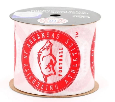 Arkansas Razorbacks Ribbon - Licensed By Offray - Made In USA Cover