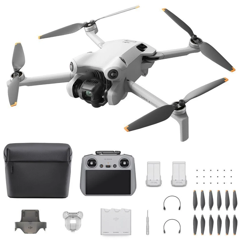 DJI Mini 4 Pro Fly More Combo Camera Drone (with RC 2 Remote)