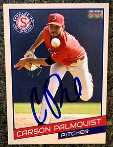 Carson Palmquist Signed 2023 Spokane Indians Card Rockies MLB Debut 5/16/25! - Picture 1 of 3