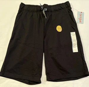 Cat & Jack Kids Black Drawstring Shorts NWT size L 12/14 - Picture 1 of 3
