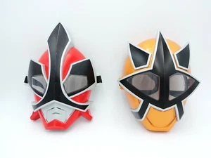 Light Mega Ranger Mask and Fire Red Ranger Mask POWER RANGERS - Samurai roleplay - Imagen 1 de 5
