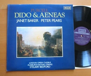 SET 615 Purcell Dido & Aeneas Janet Baker Peter Pears Bedford Decca NM/VG - Picture 1 of 6