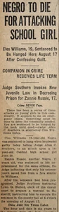 1927 Kansas City Newspaper Page - African-American To Die For Attacking Girl - Picture 1 of 2