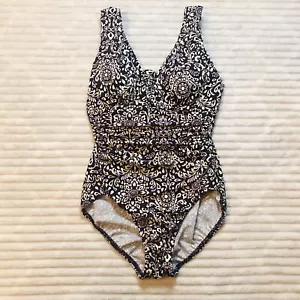 Costume intero Lands’ End SlenderSuit maglia controllo pancia greca taglia 6 - Foto 1 di 5
