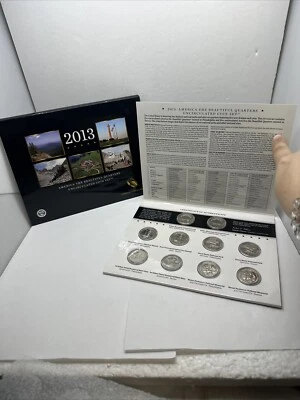 2013 P & D UNC - US Mint ATB America the Beautiful Quarter 10 Coin Set SR1-23 - Image 1 of 4