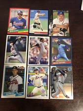 ATLANTA BRAVES 50 DIFFERENT BASEBALL CARDS - NO DUPLICATES!!!!