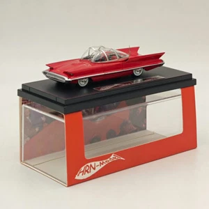 HRN Model 1/64 1955 LINCOLN FUTURA CONCEPT Minichamps Red Diecast Models Car - Picture 1 of 8