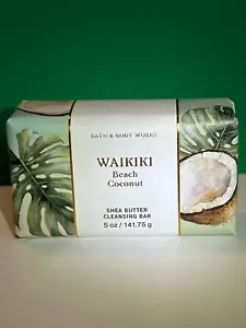Bath & Body Works ~ WAIKIKI BEACH COCONUT ~ Shea Butter Cleansing Bar 5 oz - Picture 1 of 2