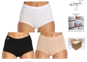 LADIES BRIEFS UNDERWEAR STRETCH COTTON 6 PAIRS KNICKERS SIZES 12 TO 22 - Picture 1 of 9