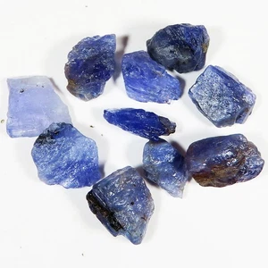 Tanzanite ruvida blu viola 76,75 CT non trattata ~ lotto 10 pezzi ~ pietre preziose LM_68 - Foto 1 di 6