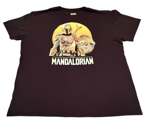 Star Wars Mens 2XL The Mandalorian Graphic Tee Black - Picture 1 of 6