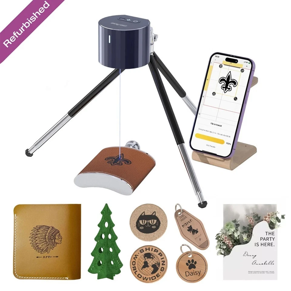 Refurbished LaserPecker LP1 Pro Laser Engraver Portable Engraving Machine Wood - Image 1 of 4
