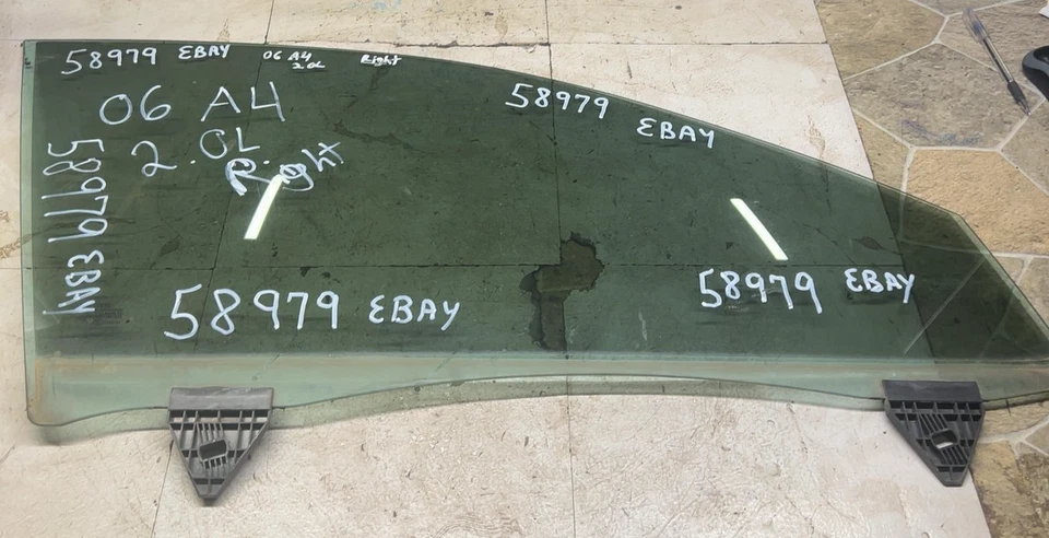 AUDI A4 04-08 AUDI S4 2002-2008 pasajero puerta delantera derecha conjunto ventana vidrio Foto 1 de 4