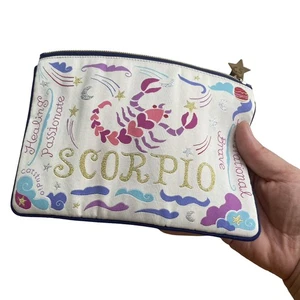 Catstudio Scorpio Bag Astrology Collection Small Zip Pouch Makeup 7.5” - Picture 1 of 6