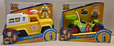 Camión Disney Pixar Toy Story Imaginext Buzz Pizza Planet y Woody RC - Lote de 2 Foto 1 de 4