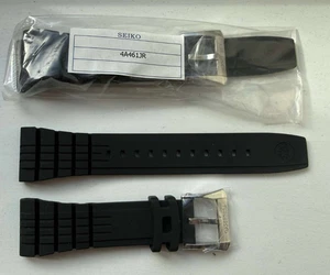 Correa de goma negra genuina OEM Seiko Velatura 26 mm 4A461JR SNDA63 7T92-0JT0 - Imagen 1 de 2