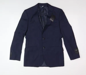 Marks and Spencer Men's Blue Wool Blazer, Size 36R - Picture 1 of 12