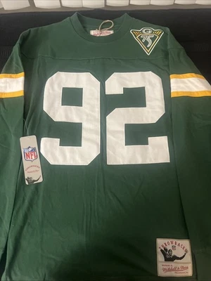 Sudadera Reggie Blanca Green Bay Packers Mitchell & Ness Estilo Jersey Pequeña Nueva con Etiquetas Foto 1 de 4