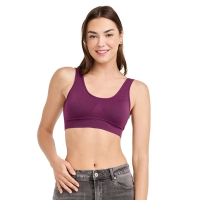 Bralette con correa elástica sin costuras Jockey para mujer Foto 1 de 2