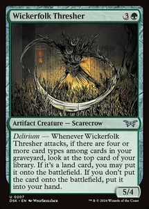 Wickerfolk Thresher - Foil - Duskmourn: House of Horror #0207 MTG Magic The Gath - Picture 1 of 1