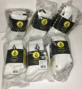 18 Paar Volcom Jugend Vollstein Socken 3x6 Packungen - Größe 2,5-5,5 - insgesamt 18 Paar - Bild 1 von 2
