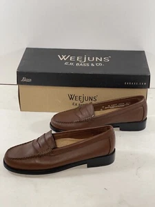 G.H. Bass Weejuns Kathleen Tan Brown Woman’s Sz 5M Penny Loafer New In Box - Picture 1 of 9